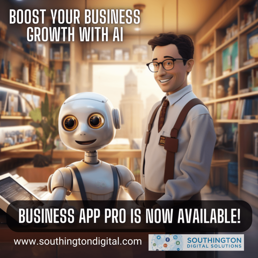 Discover Business App Pro: Revolutionize your local business marketing with AI-driven tools for email campaigns, lead capture, SEO, reputation management, and social media engagement. Elevate your marketing game today!