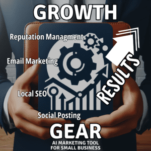 Visual representation of Growth Gear - AI-Powered Local Marketing Solutions with Inbox Integration.