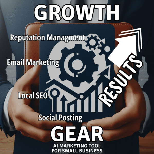 Visual representation of Growth Gear - AI-Powered Local Marketing Solutions with Inbox Integration.